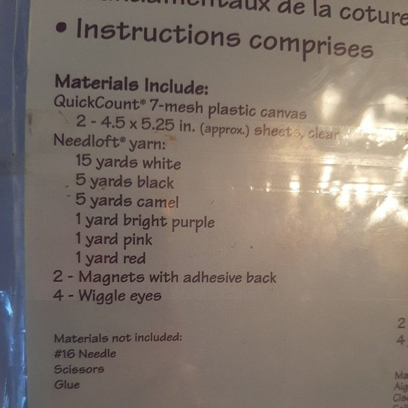 Quick Count Plastic Canvas Kit 2 Projects Dog and Cat - Picture 6 of 6